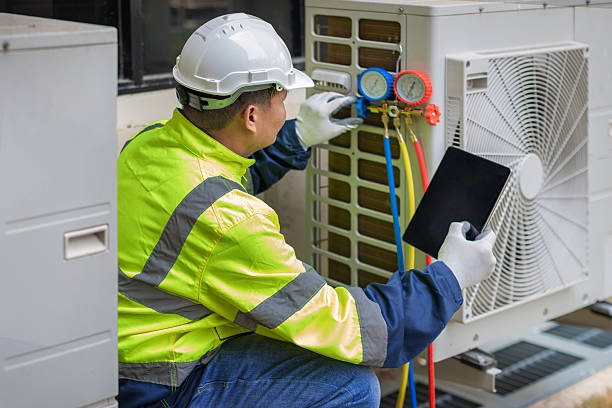 Professional Air Conditioning Repair technician working in Sassamansville, PA